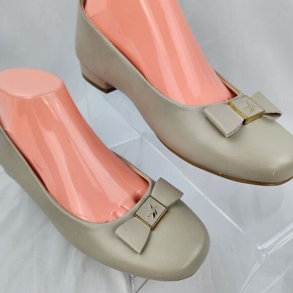 🔸️NWT Nautica "Cliona" Beige Bow Adorned Ballet Flats Size 8.5 - Picture 6 of 10